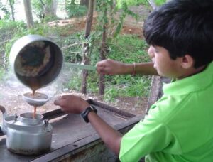 Preparing chai